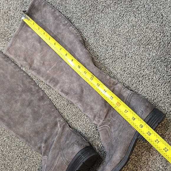 Born Women Basalto Distressed Tall Riding Boots Zip Back Leather shoes sz 9.5M - Picture 5 of 12